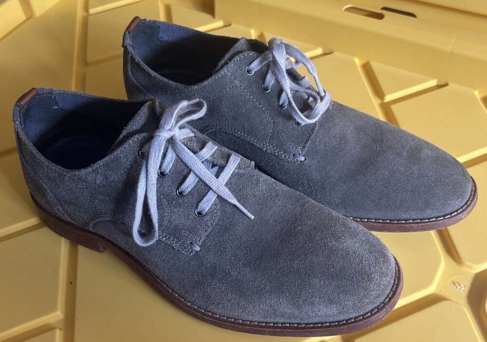 COLE HAAN MEN'S FEATHERCRAFT GRAND BLUCHER OXFORD MAGNET SUEDE Size 7.5 M C29704